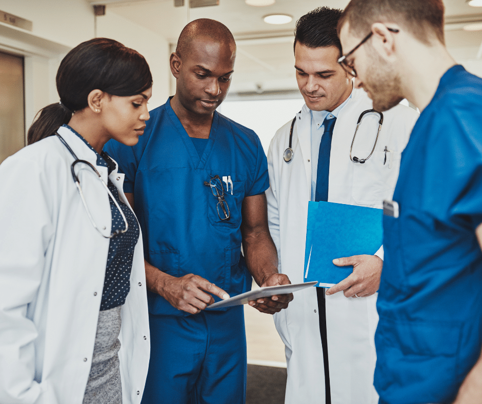 Team of professionals providing healthcare billing services to medical facilities.