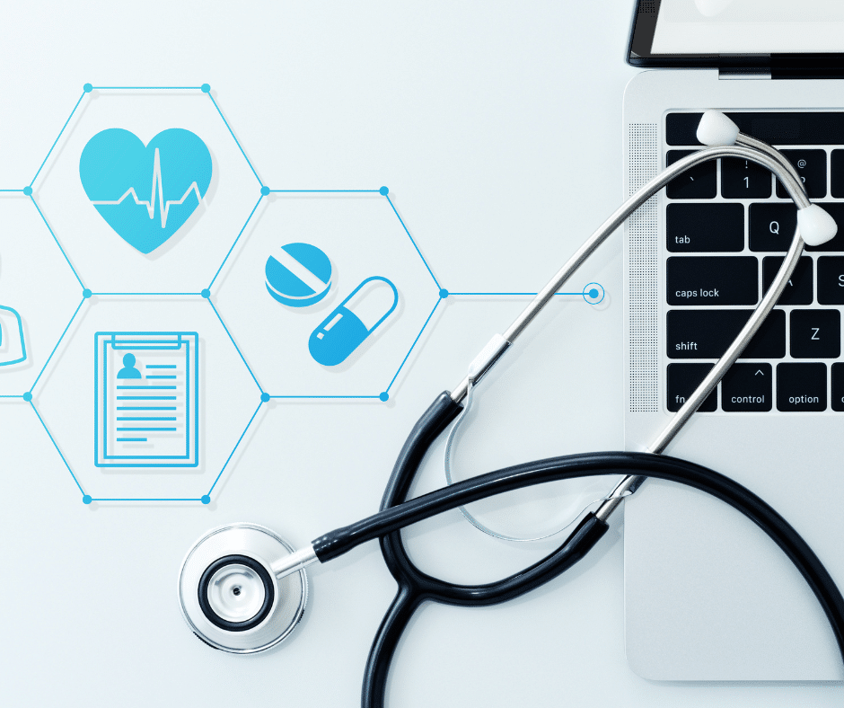 Screen showing EMR optimization software for healthcare efficiency.