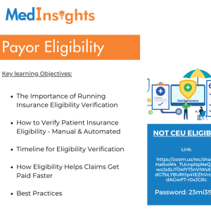 Payor Eligibility Webinar